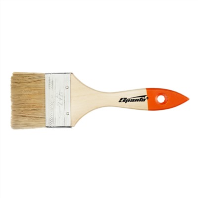 Кисть плоская Slimline 2.5" (63 мм) натуральная щетина, деревянная ручка Sparta