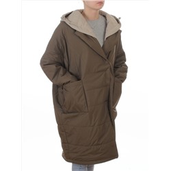 8030 DK. GREEN (KHAKI) Куртка демисезонная женская (100 гр. холлофайбер)
