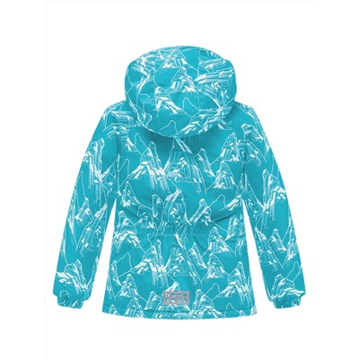 Горнолыжный костюм детский для девочки бирюзового цвета 9206Br