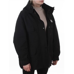 3092 BLACK Куртка демисезонная женская (100 гр. холлофайбер)