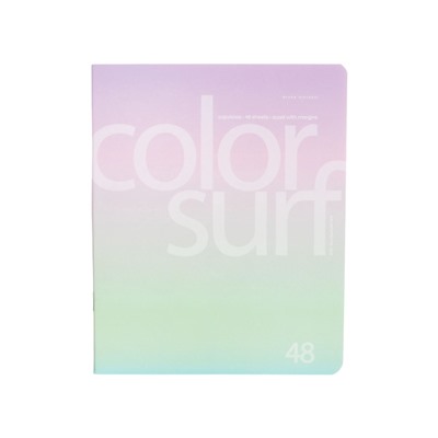 Тетрадь 48л кл COLOR SURF, МИКС