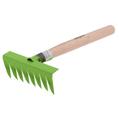 Грабли витые 8 - зубые, 160 х 390 мм, стальные, деревянная рукоятка, Агроном, Сибртех