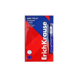 Ручка - роллер Erich Krause METRIX, узел 0.5, чернила синие, длина письма 1200 метров