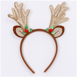 Ободок новогодний карнавальный «Рога», МИКС