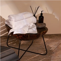 Полотенце махровое SL HOME: Waffle "Блан де Блан" 30х60 см, 100% хлопок, 490 г/м2