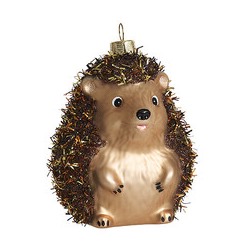 Ежик цвета мокко (стекло) 7,5х7х10 см