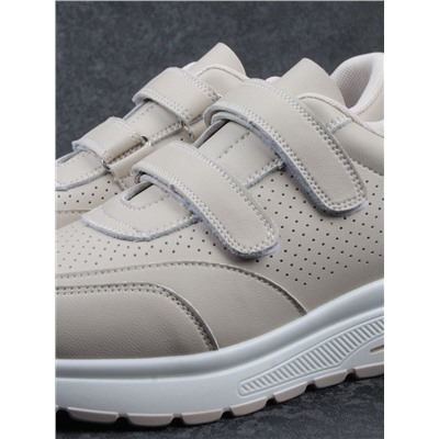 03-YH516-2 DK. BEIGE Кроссовки женские (натуральная кожа)