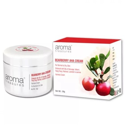 Крем с Толокнянкой и АНА-кислотами (50 г), Bearberry AHA Cream, произв. Aroma Treasures