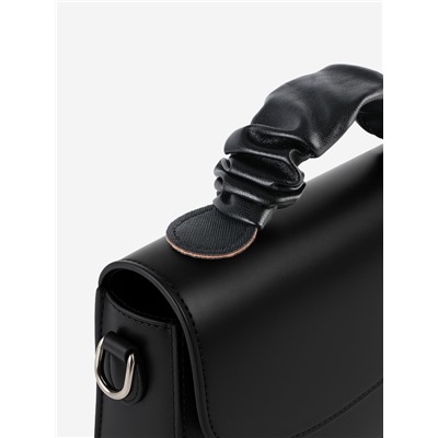 Ручка для сумки, пришивная, 18×3.5 см, чёрная