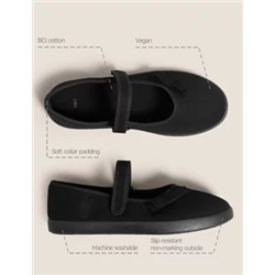 Kids' Riptape Plimsoll School Shoes (7 Small - 4 Large)