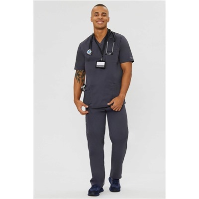 Топ медицинский мужской 6-01-25-1 / Insoft 47 Графит