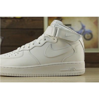 Зимние Nike Air Force из натуральной кожи
