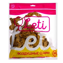 Шар латексный 5“, хром, набор 100 шт, цвет золото