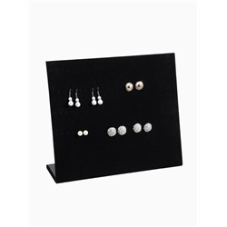 Подставка под серьги QF, 60 пар, 5 рядов, 33×9×28 см, чёрная