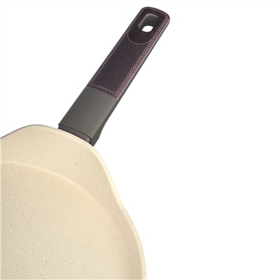 СКОВОРОДА БЛИННАЯ С АНТИПРИГАРНЫМ ПОКРЫТИЕМ PFLUON MARBLE, 24*4,3 СМ