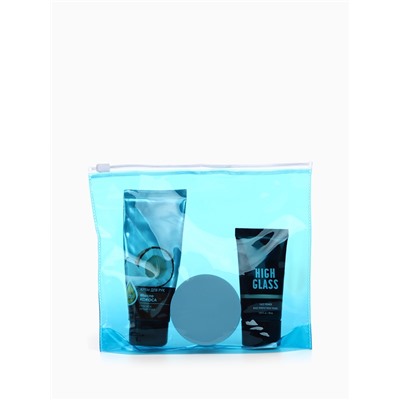 Косметичка для бассейна, с застёжкой зип-лок, маленькая, голубая