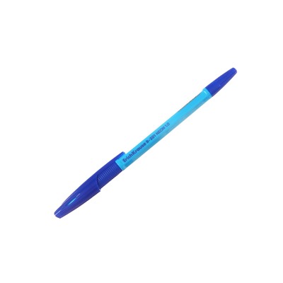 Ручка шариковая ErichKrause R-301 Neon Stick & Grip, узел 0,7-1.0 мм, чернила синие, резиновый держатель, длина линии письма 2000 метров, МИКС