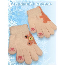 Перчатки детские для девочек Арт 2023/8 тип 4