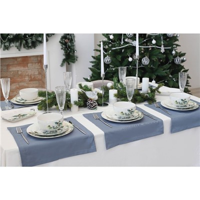 Блюдо сервировочное Доляна «Дракоша», 28×12×3.2 см, цвет белый