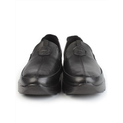 03-5306 BLACK Полуботинки женские (натуральная кожа)