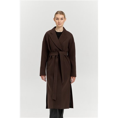 Пальто женское демисезонное 26820 (шоколад)