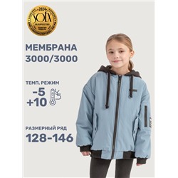 Куртка утеплённая для девочки NIKASTYLE 4м4225 Эвкалипт