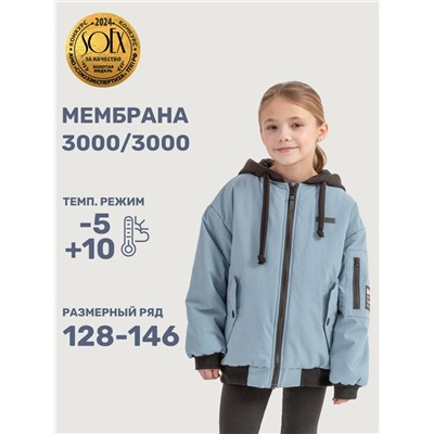 Куртка утеплённая для девочки NIKASTYLE 4м4225 Эвкалипт