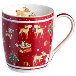 КРУЖКА LEFARD "С НОВЫМ ГОДОМ!" 300 МЛ КРАСНАЯ (КОР=36ШТ.)