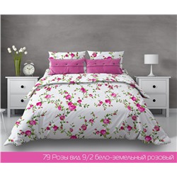 Пододеяльник из бязи Розы розовый плотностью 120 гр-м²