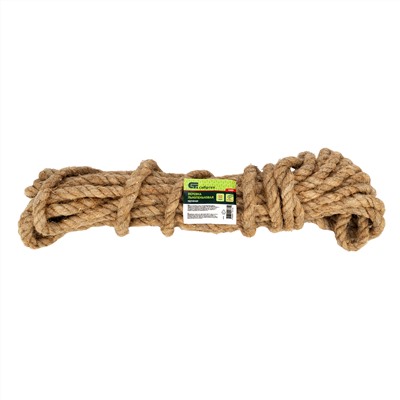 Веревка льнопеньковая, D 10 мм, L 10 м, крученая Сибртех