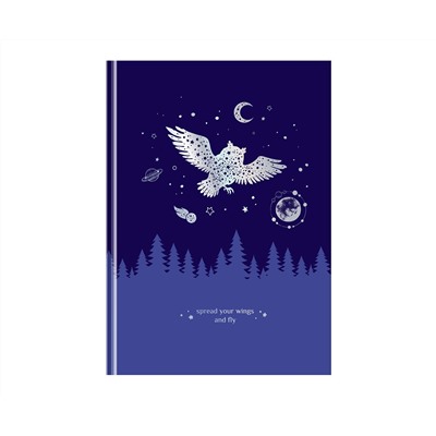 Записная книжка А5 80л. BG "Немного волшебства", soft-touch ламинация, тиснение голографической фольгой, блок в точку