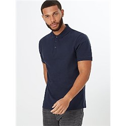 Navy Pique Short Sleeve Polo Shirt