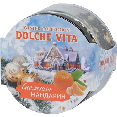Dolche Vita. Новый год. Элитный. Снежный мандарин 50 гр. стекл.банка