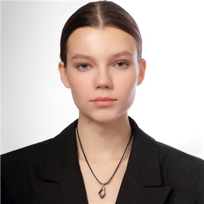 Кулоны парные «Прикосновение», на магните, 52 см, цвет чёрный/серебряный