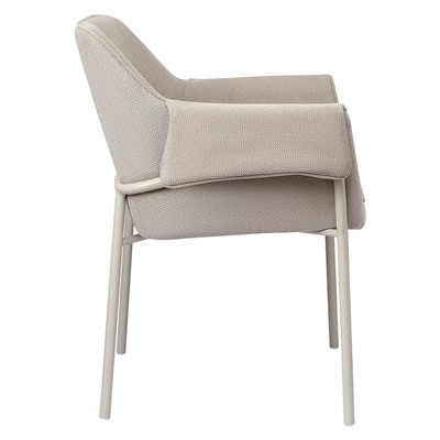 Стул Aline, шенилл, серо-бежевый/бежевый