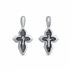 Крест (образ Покрова) из серебра литье частичное чернение