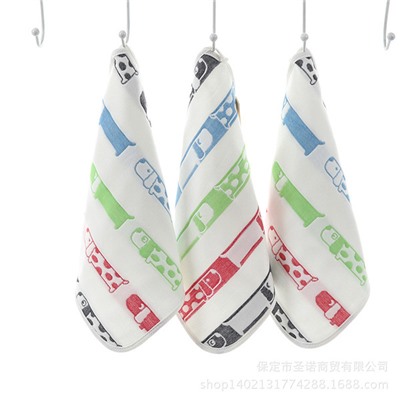 Winter gauze children's eating bib, soft breathable handkerchief
