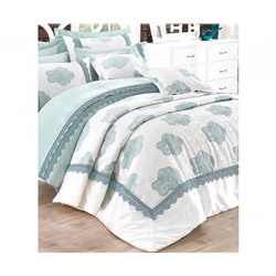 Постельное Белье Евро 2 сп. с Жаккардовым Покрывалом 270x260 см Deluxe Series Yatak Ortusu - cotton box