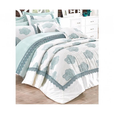 Постельное Белье Евро 2 сп. с Жаккардовым Покрывалом 270x260 см Deluxe Series Yatak Ortusu - cotton box