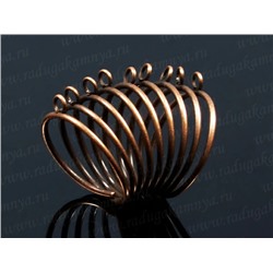 Основа для кольца, 19мм, цв.медь.