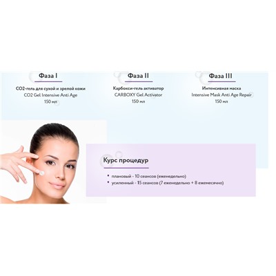Aravia Набор карбокситерапии для сухой и зрелой кожи / Anti-Age Set, 150 мл x 3