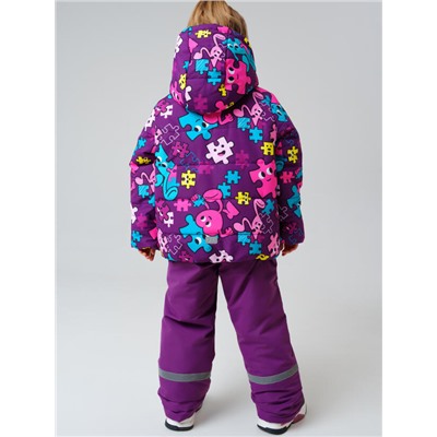 Комплект зимний для девочки: куртка, полукомбинезон