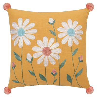 Подушка декоративная Spring daisies из коллекции Easter Essential, 45х45 см