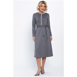Платье трикотажное Парижанка (серое) П14786-10М