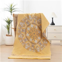 Муслиновое мягкое комфортное пляжное банное полотенце 70x140