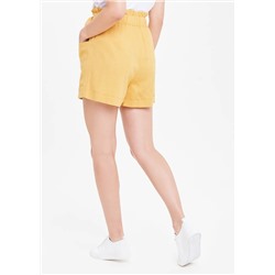 High Waist Buckle Belt Shorts