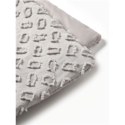 Покрывало LoveLife Tufting: Квадрат цв.серый, 150*220±5см, микрофайбер, 100% п/э