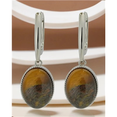 Серьги "Тигровый глаз"