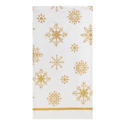 Полотенце «Этель» Золотые снежинки 40×70 см, 100%хл, 190 г/м²