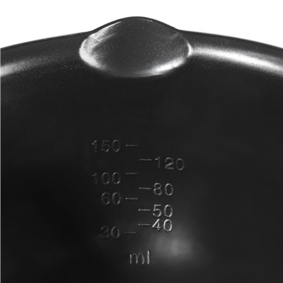 Чаша для окрашивания, с ручкой, 150 мл, d=11(±1) см, чёрная